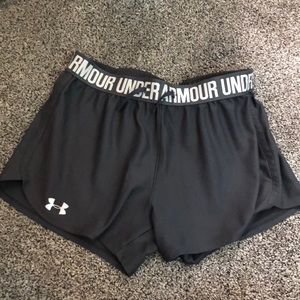 Under armour grey shorts. Size small.